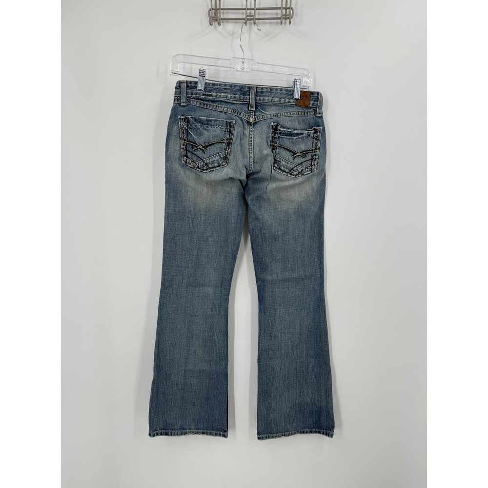 BKE STAR Womens Jeans Bootcut Medium‎ Wash Distressed Denim Size 27 - Picture 4 of 6